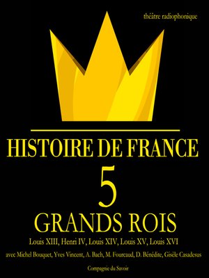 cover image of 5 grands rois de France